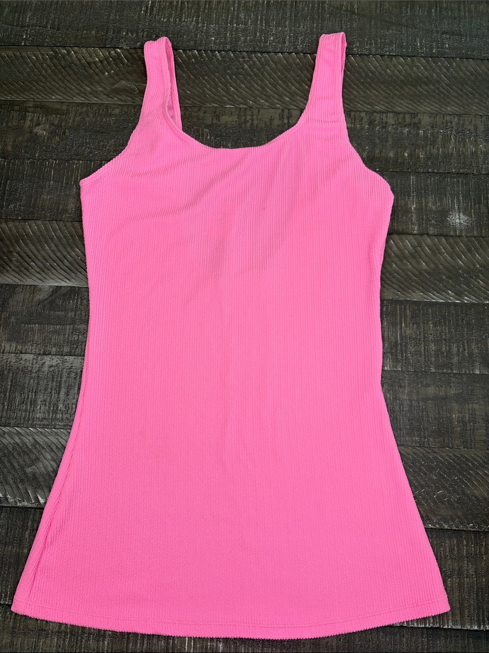 Cotton On Bright Pink Ribbed Tank
